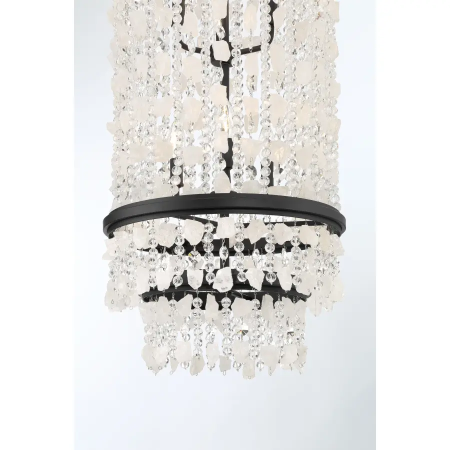Shimmering Elegance 6-Light Pendant in Sand Coal - Image 3