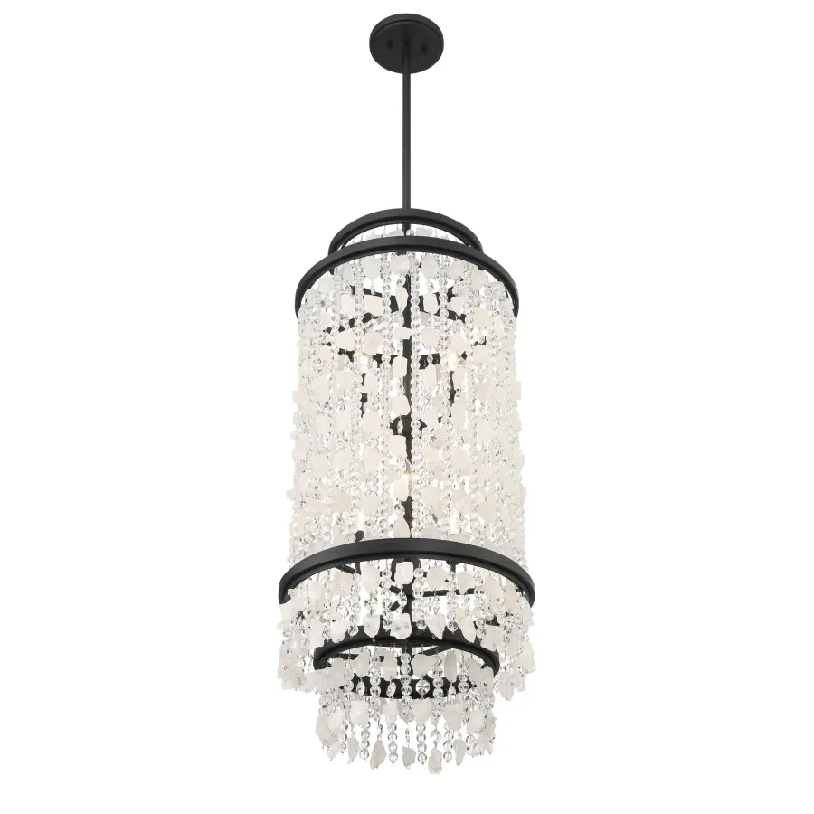 Shimmering Elegance 6-Light Pendant in Sand Coal - Image 4