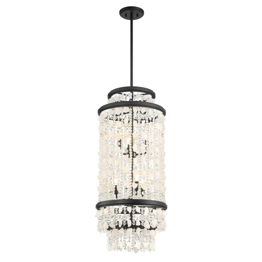 Shimmering Elegance 6-Light Pendant in Sand Coal - Image 5