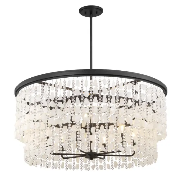 Shimmering Elegance 9-Light Chandelier - Image 6