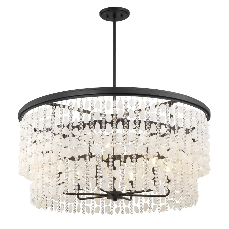 Shimmering Elegance 9-Light Chandelier - Image 6