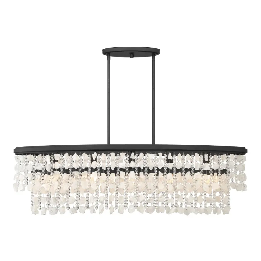 Shimmering Elegance 5-Light Island Chandelier - Image 2