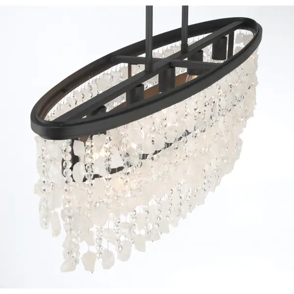 Shimmering Elegance 5-Light Island Chandelier - Image 4