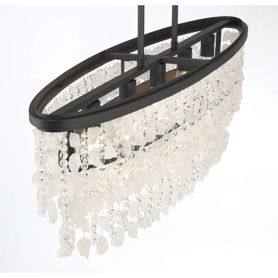 Shimmering Elegance 5-Light Island Chandelier - Image 4