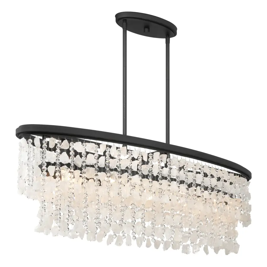 Shimmering Elegance 5-Light Island Chandelier - Image 5