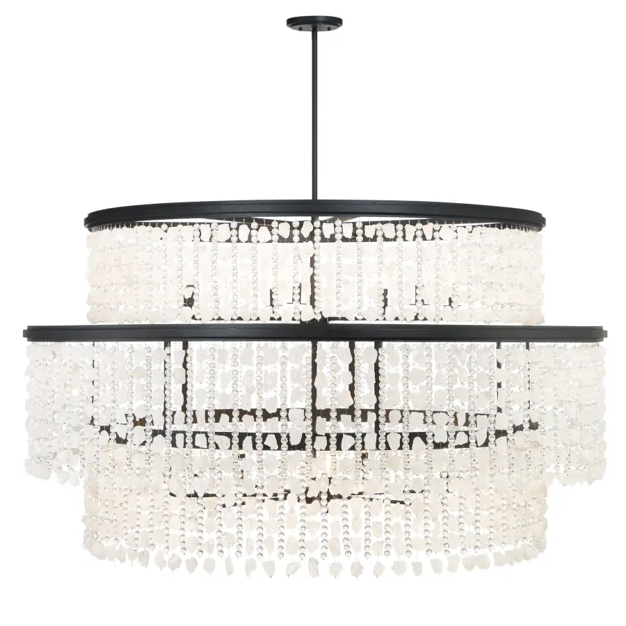 Dramatic 5-Foot Linear Chandelier with Crystalline Elegance - Image 2