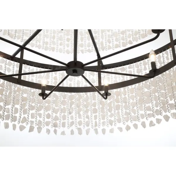 Dramatic 5-Foot Linear Chandelier with Crystalline Elegance - Image 3