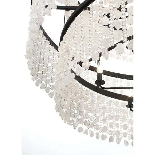 Dramatic 5-Foot Linear Chandelier with Crystalline Elegance - Image 4