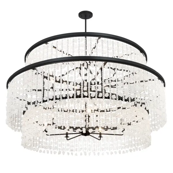 Dramatic 5-Foot Linear Chandelier with Crystalline Elegance - Image 5