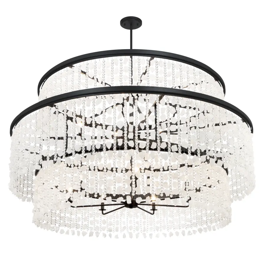 Dramatic 5-Foot Linear Chandelier with Crystalline Elegance - Image 5