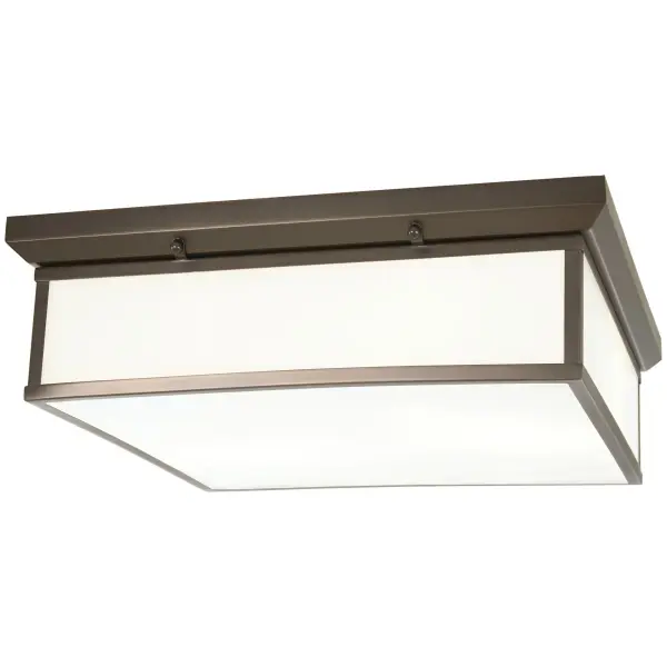This 20-inch flush mount combines traditional bronze styling with modern LED efficiency. The 94 CRI ensures exceptional color rendering, while the white glass diffuser provides soft, even illumination perfect for everyday spaces.