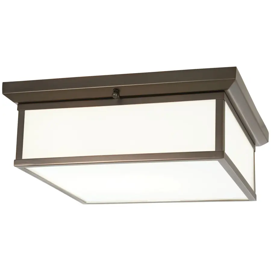 16" LED Flush Mount in Harvard Court Bronze
