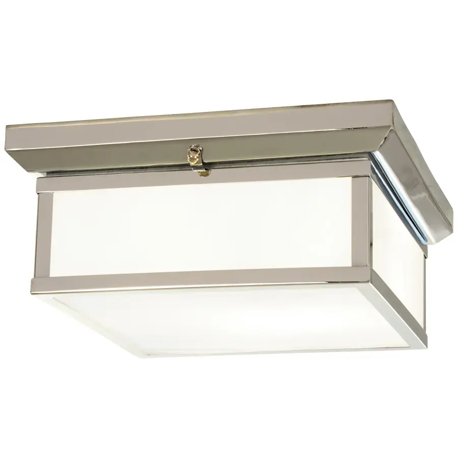 Daventry 2-Light Flush Mount in Polished Nickel