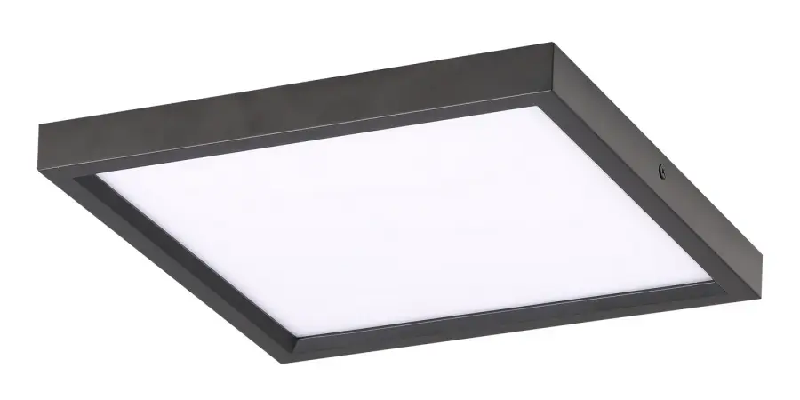 Small LED Flush Mount in Coal Black