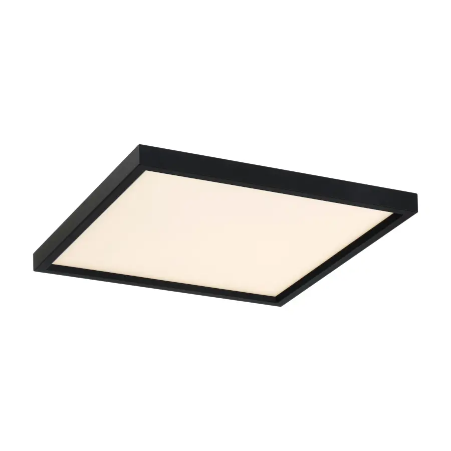 15" Square LED Flush Mount in Coal Black - Image 2