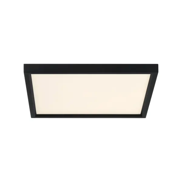 15" Square LED Flush Mount in Coal Black - Image 3