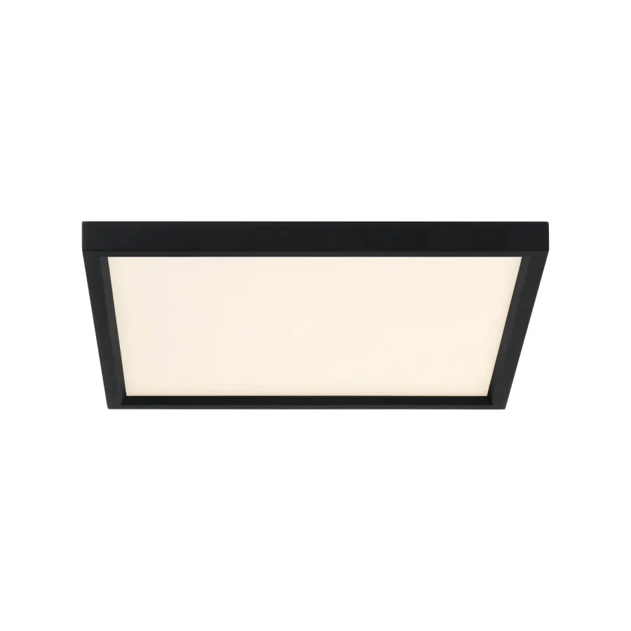 15" Square LED Flush Mount in Coal Black - Image 3