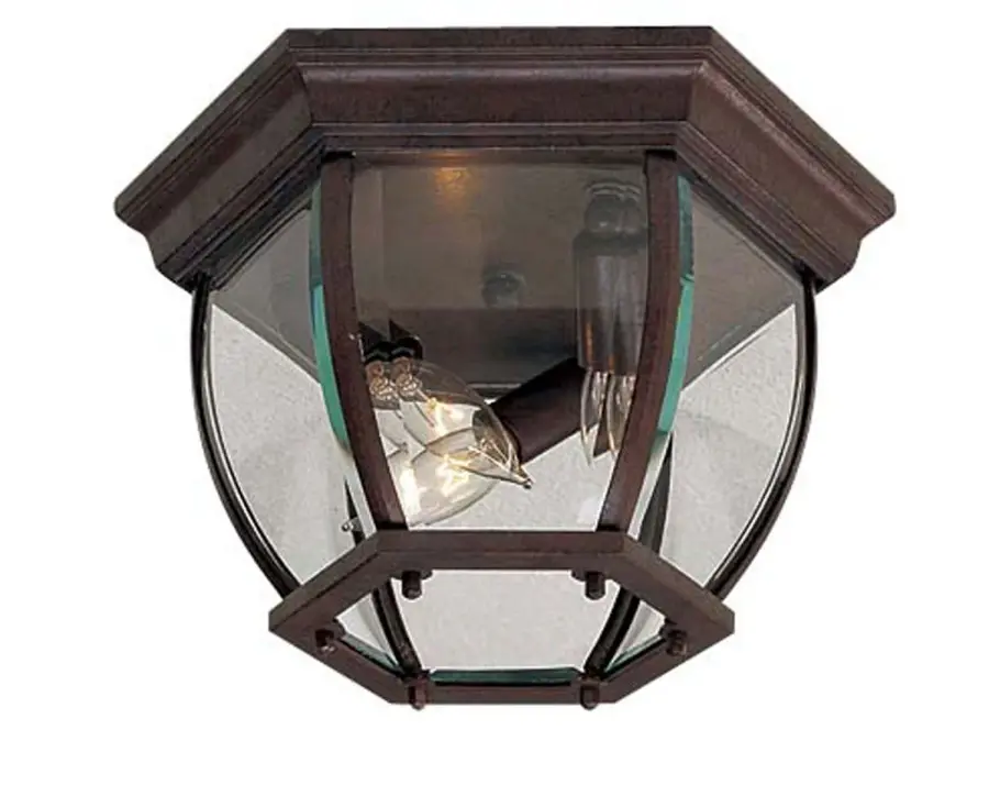 Wyndmere 3-Light Outdoor Flush Mount in Antique Bronze