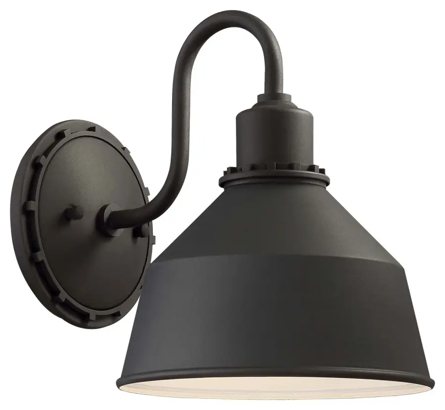 Mantiel 1-Light Wall Sconce in Sand Coal Black