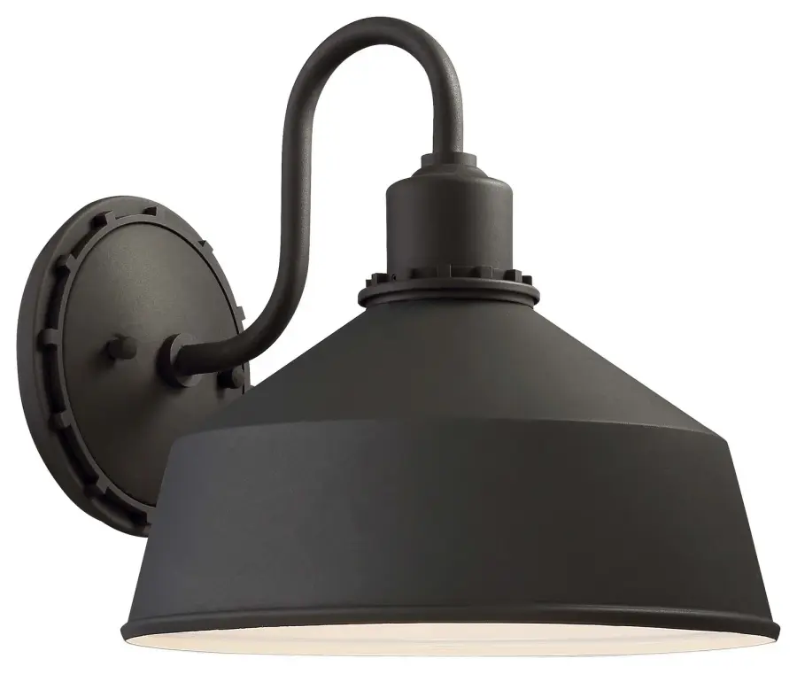 Mantiel 1-Light Wall Sconce in Sand Coal Black