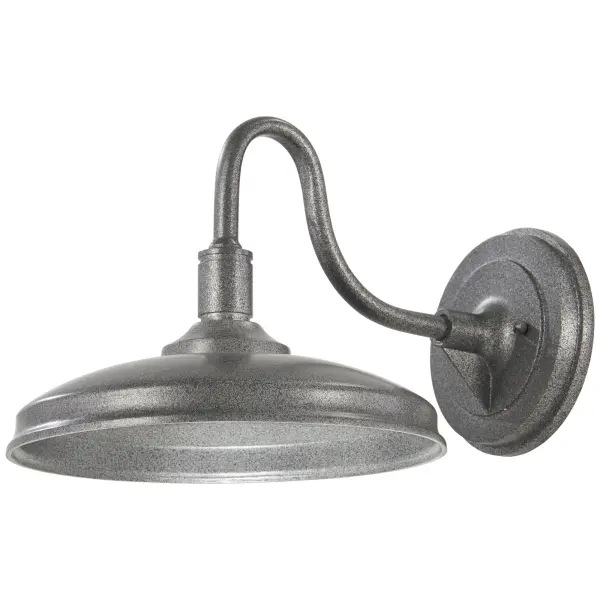 The Harbison LED wall sconce combines modern efficiency with transitional style. Its textured silver finish and compact aluminum construction make it ideal for outdoor entryways and patios.