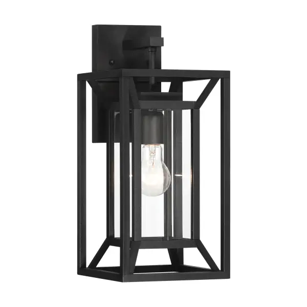 1 Light Wall Mount in Sand Coal with Clear Glass - alternate view