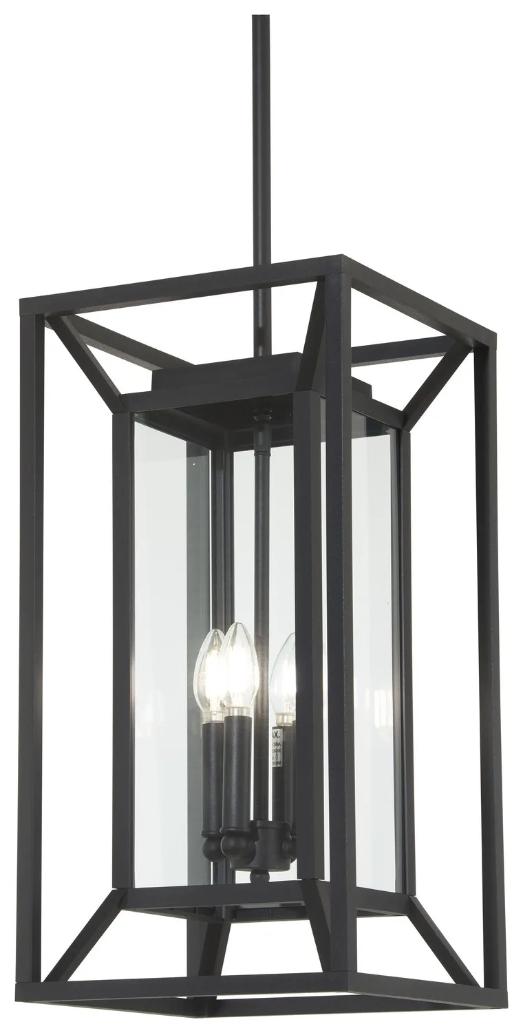 Harbor View Four Light Pendant in Sand Coal