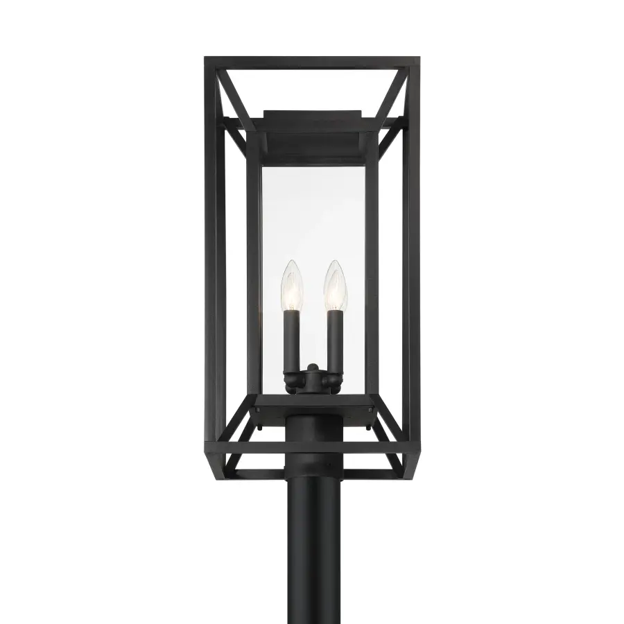 Harbor View 4-Light Outdoor Post Mount in Sand Coal Black - Image 4