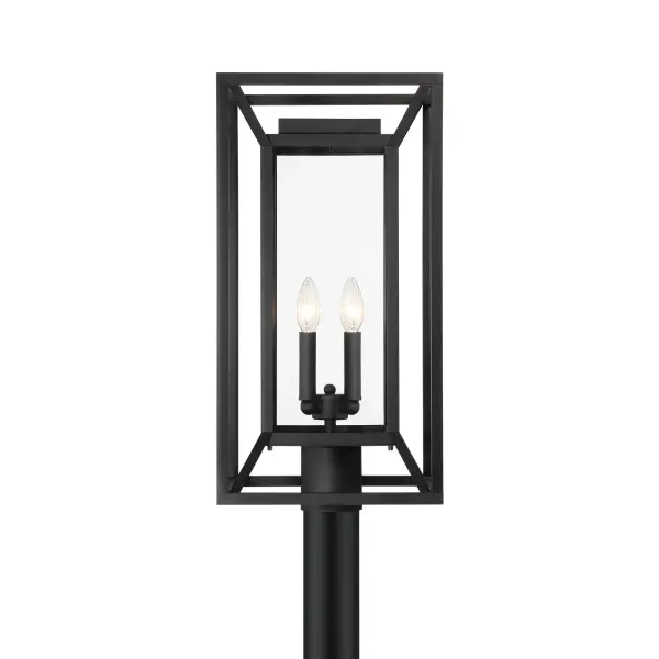 Harbor View 4-Light Outdoor Post Mount in Sand Coal Black - Image 5