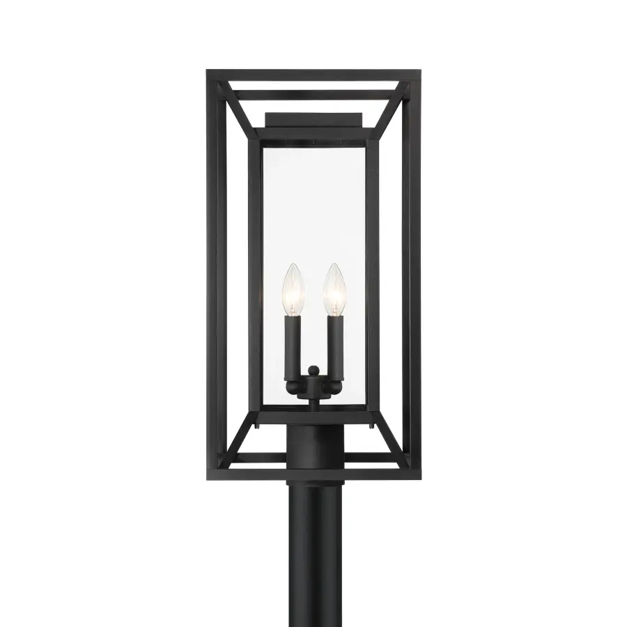 Harbor View 4-Light Outdoor Post Mount in Sand Coal Black - Image 5