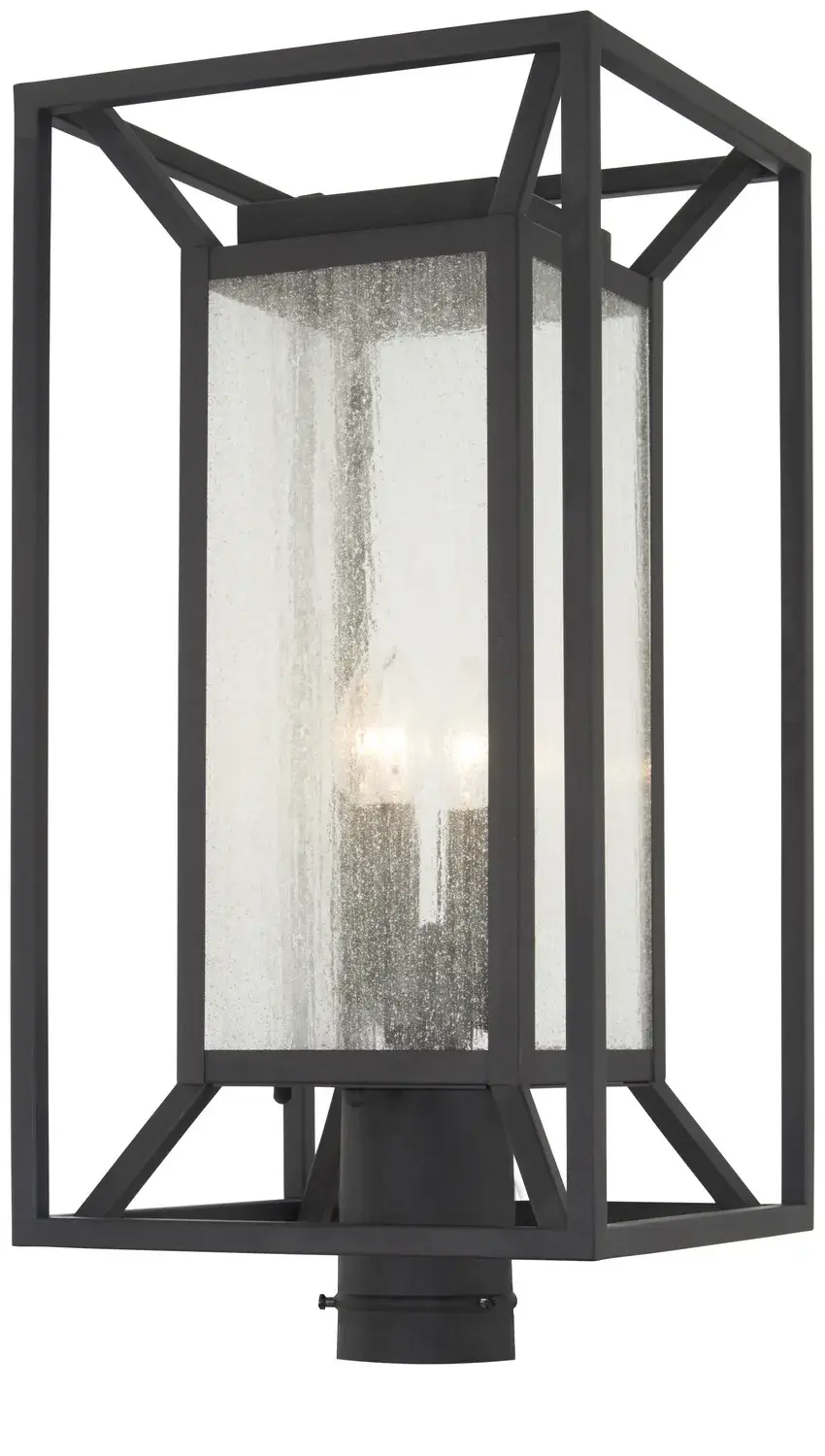 Harbor View 4-Light Outdoor Post Mount in Sand Coal Black - Image 1