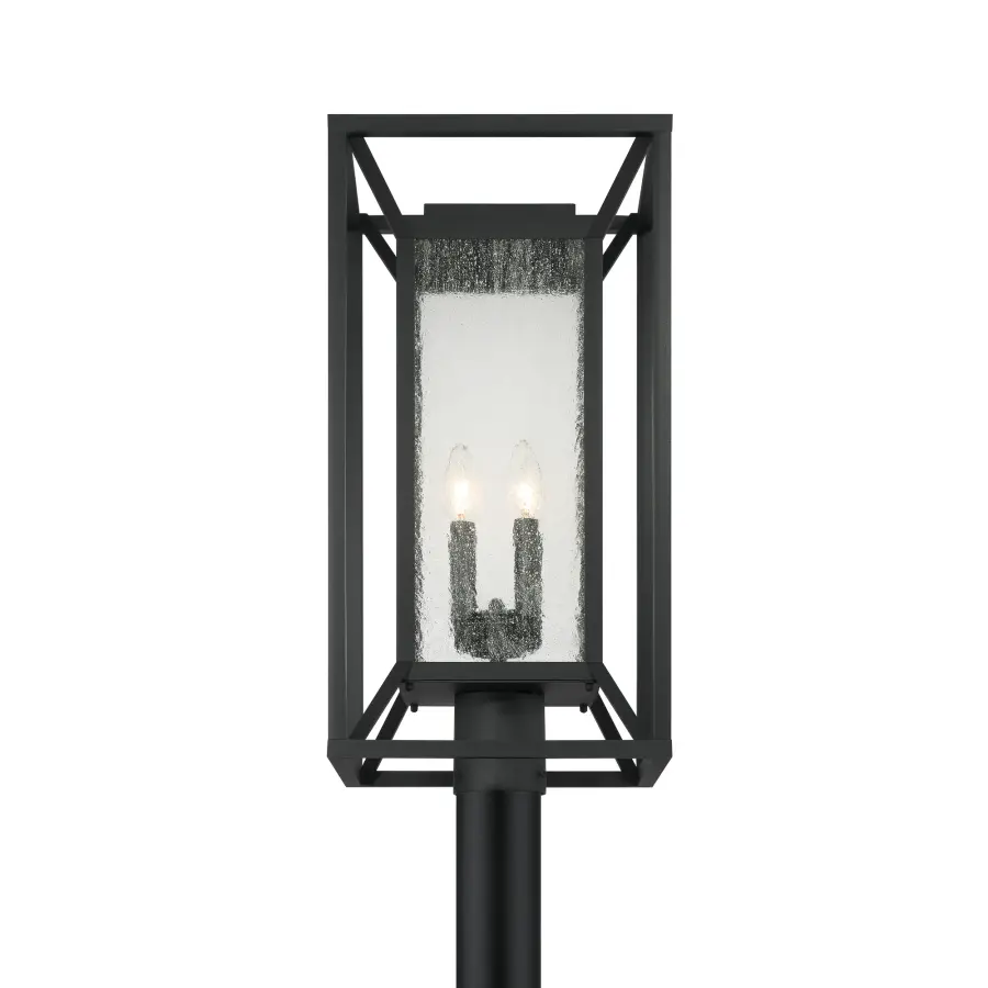 Harbor View 4-Light Outdoor Post Mount in Sand Coal Black - Image 3