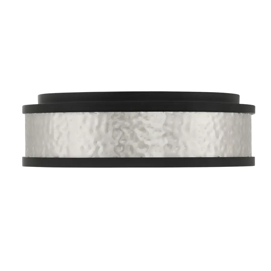 12" LED Flush Mount in Brushed Nickel and Coal - Image 2