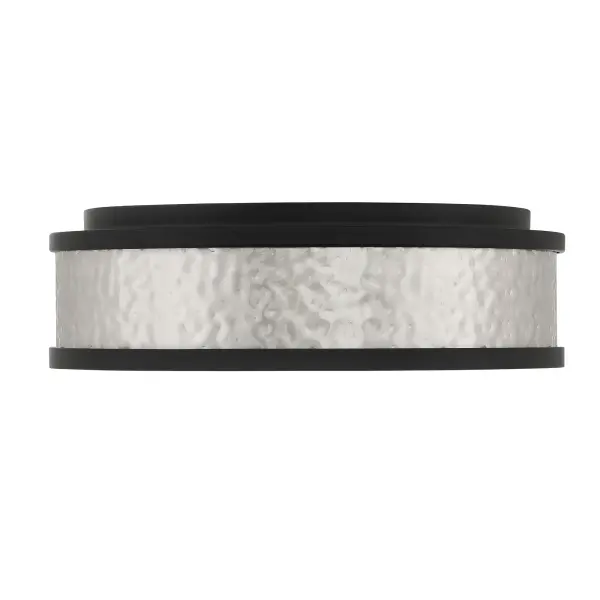 12" LED Flush Mount in Brushed Nickel and Coal - Image 3