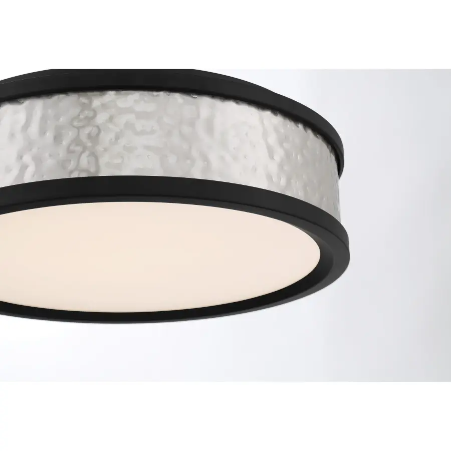 12" LED Flush Mount in Brushed Nickel and Coal - Image 4