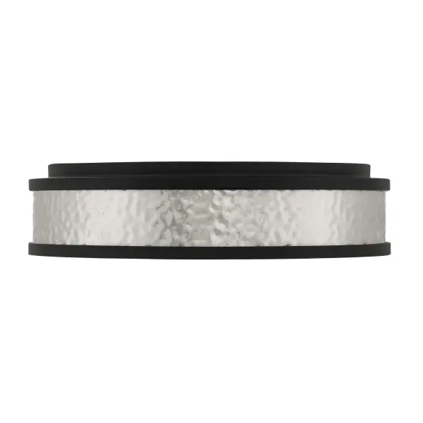 This 15" flush mount combines energy-efficient LED technology with a sophisticated two-tone finish. The high CRI of 93 ensures excellent color rendering, while the dimmable feature provides lighting flexibility for any space. - alternate view