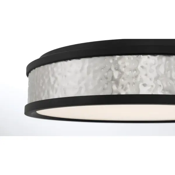 15" LED Flush Mount in Brushed Nickel and Coal - Image 4