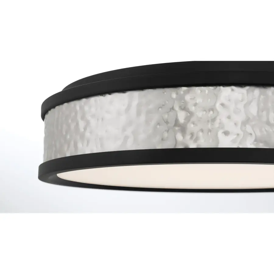 15" LED Flush Mount in Brushed Nickel and Coal - Image 4
