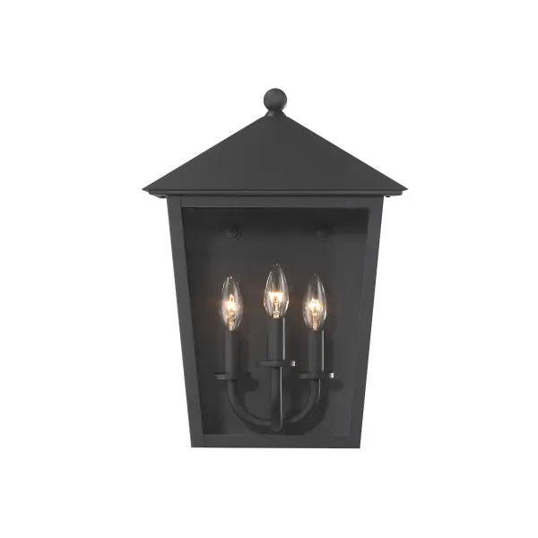 Noble Hill 3-Light Outdoor Wall Lantern - Image 4