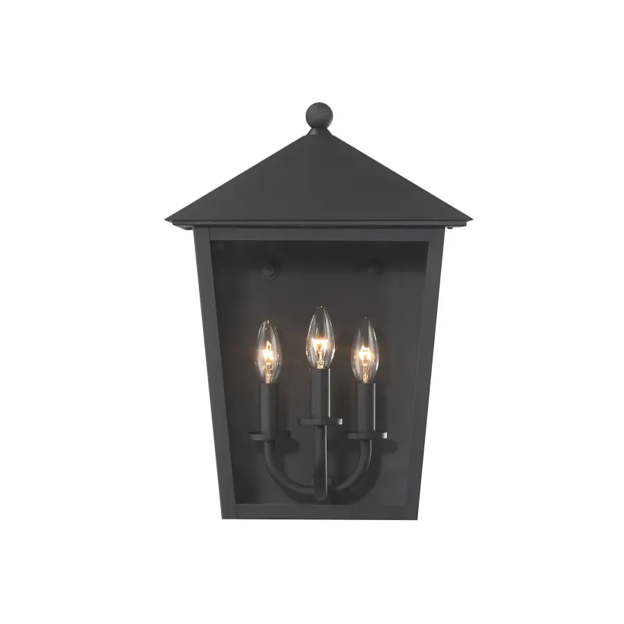 Noble Hill 3-Light Outdoor Wall Lantern - Image 4