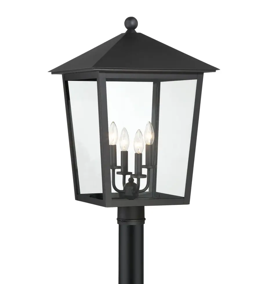 Noble Hill 4-Light Outdoor Post Mount Lantern - Image 1