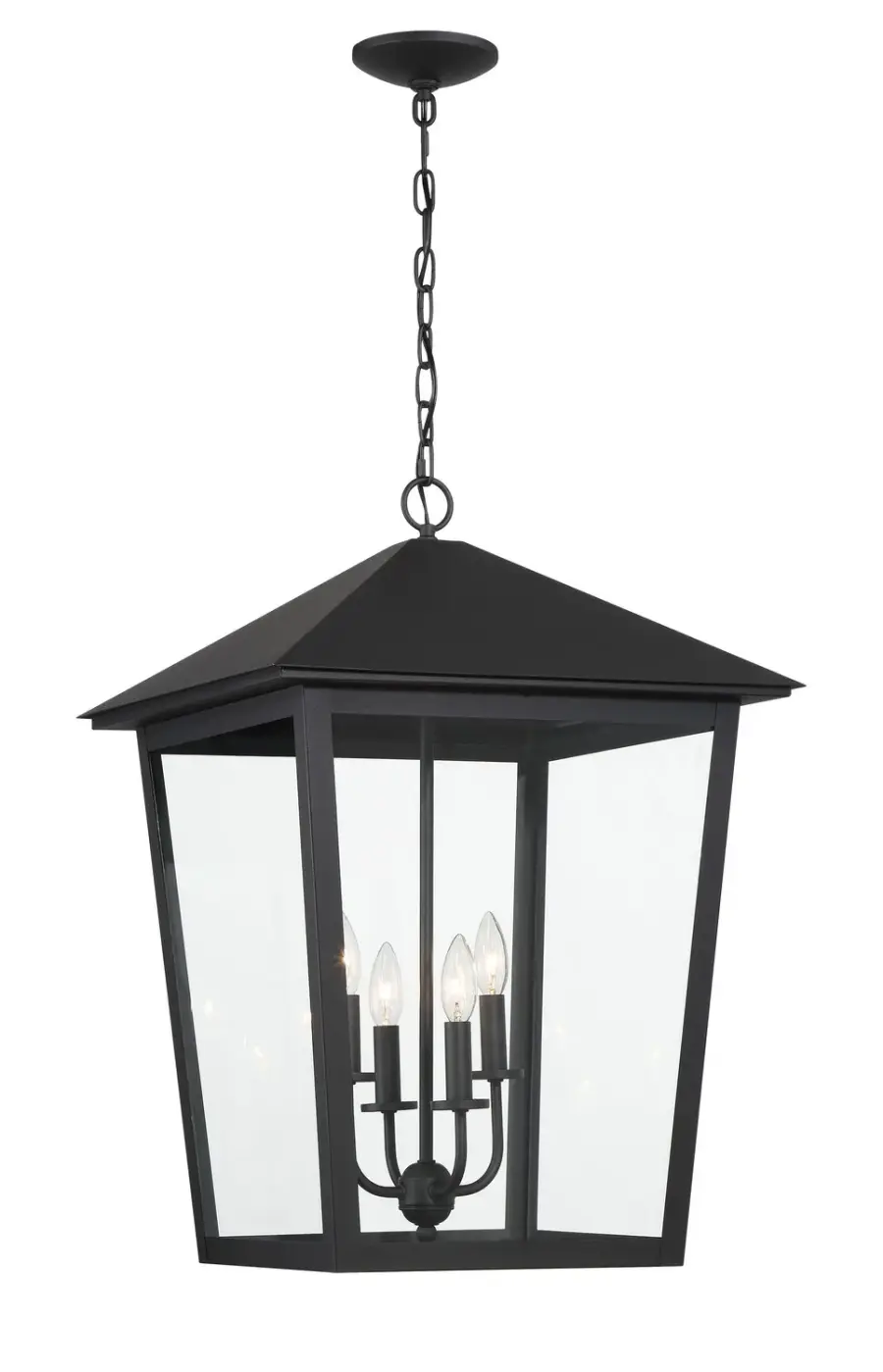 Noble Hill 4-Light Outdoor Chain Hung Lantern - Image 1