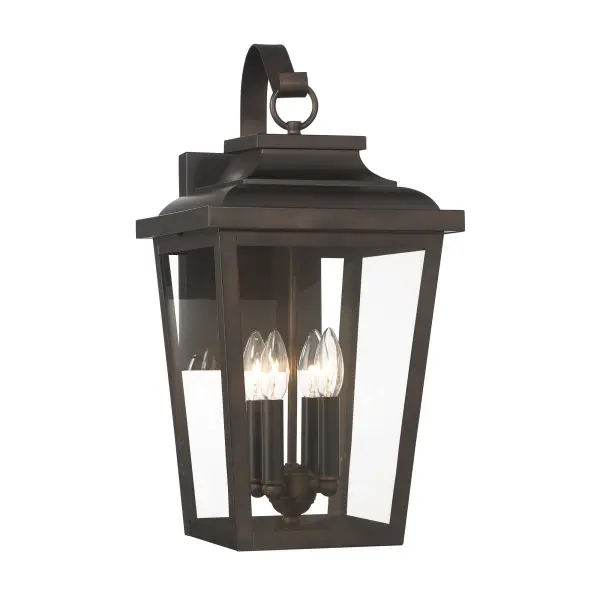 4 Light Wall Mount in Chelesa Bronze™ Finish with Clear Glass - alternate view