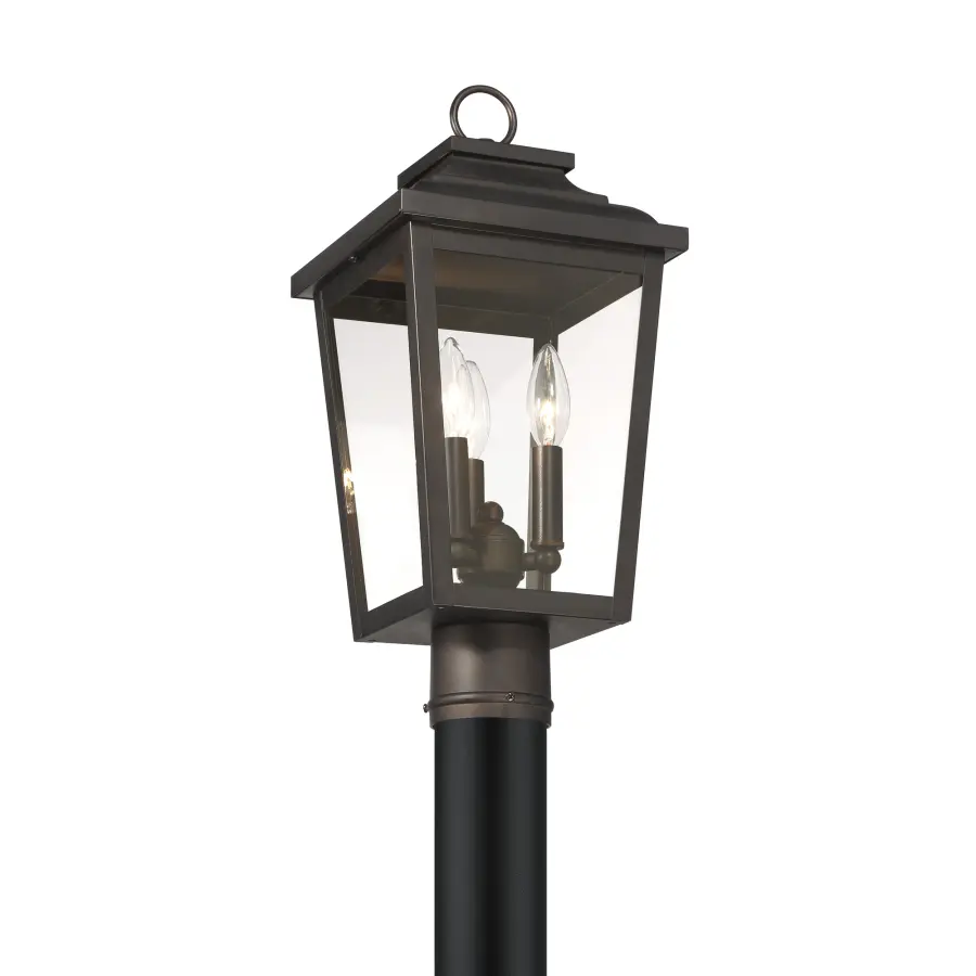 Irvington Manor 3-Light Post Mount Lantern - Image 3