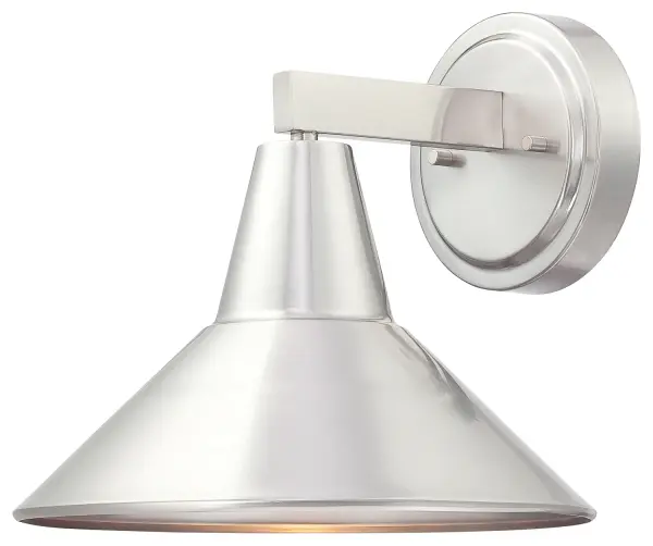 1 Light Wall Mount in Brushed Aluminum Finish - Meets Dark-Sky requirements