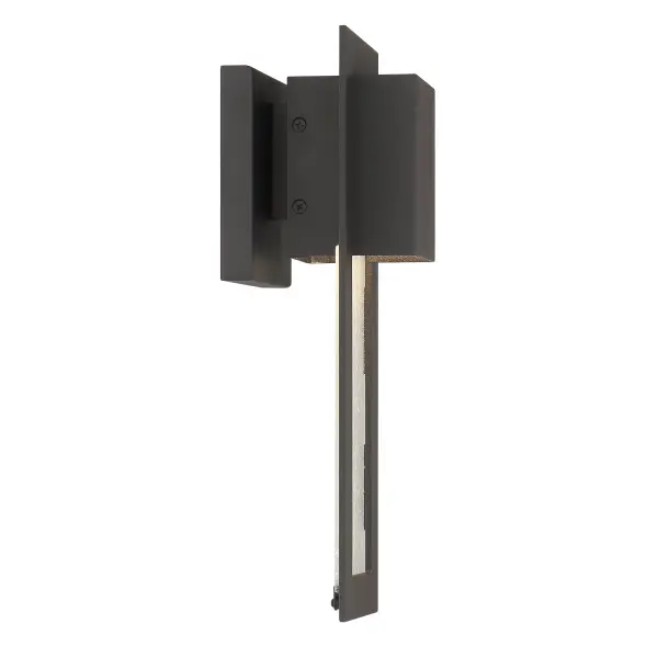 13" 1 Light LED Wall Mount in Sand Coal Finish with Seedy Glass - alternate view