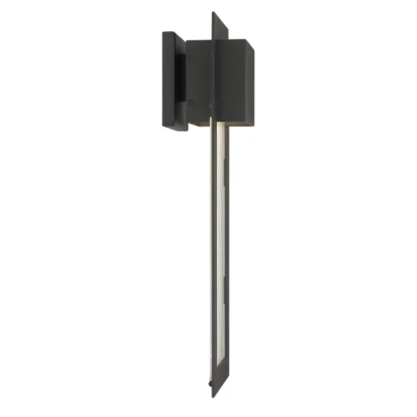20" 1 Light LED Wall Mount in Sand Coal Finish with Seedy Glass - alternate view