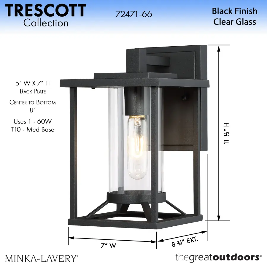 Trescott 1-Light Wall Sconce - Image 2