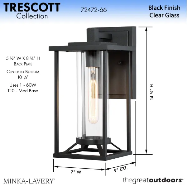Trescott 1-Light Wall Sconce - Image 2