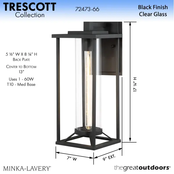 Trescott 1-Light Wall Sconce - Image 2